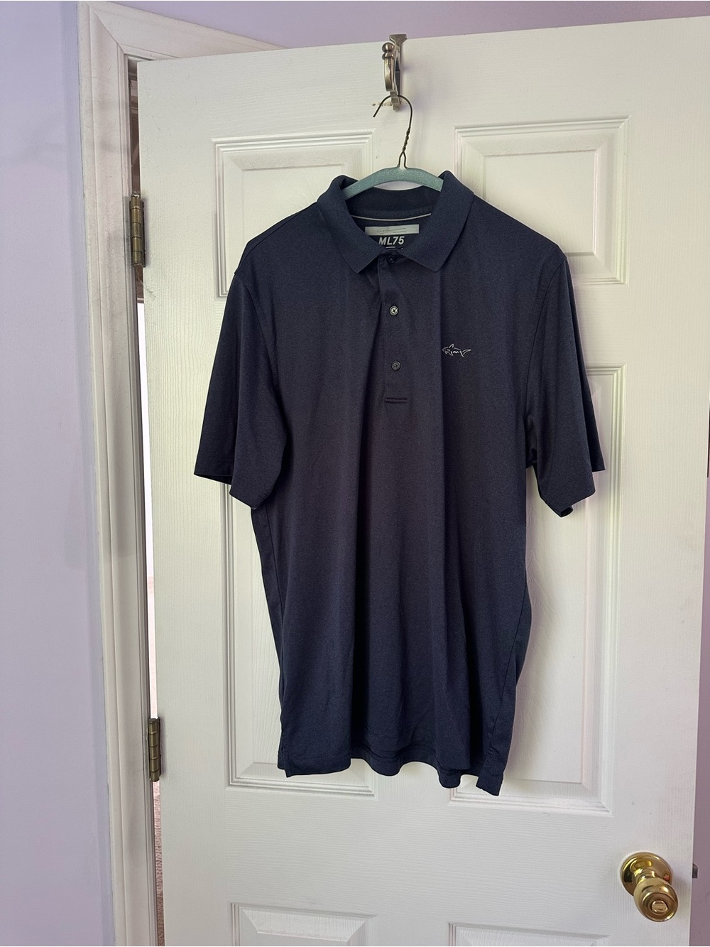 Greg Norman Collection M75 Navy Short-Sleeve Polo